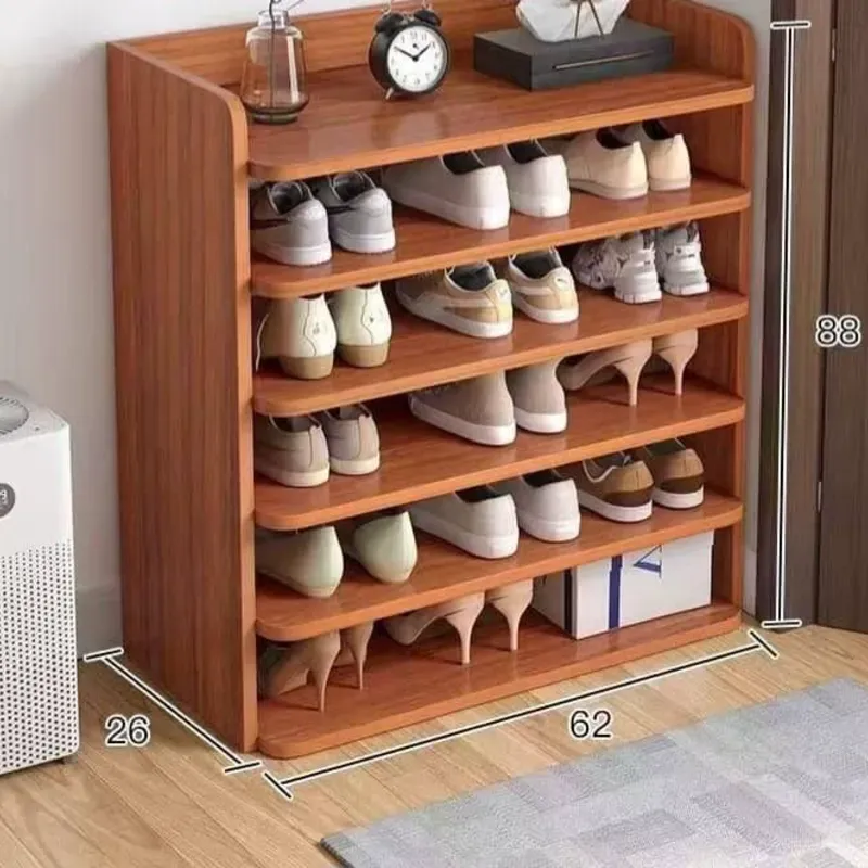 Zapatera de madera de 5 niveles