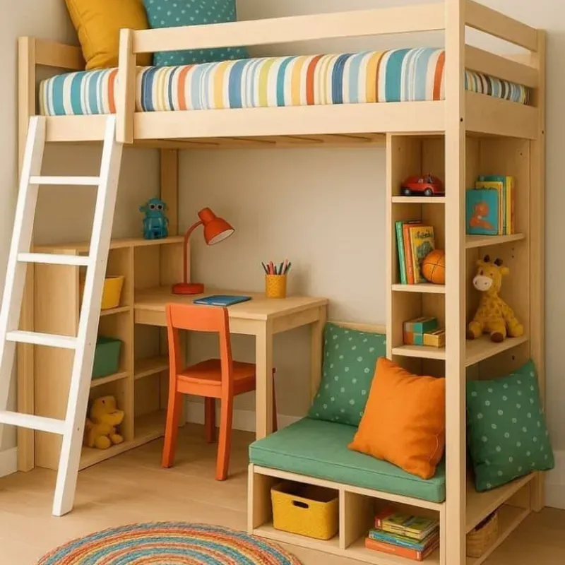 Cama elevada/ Escritorio