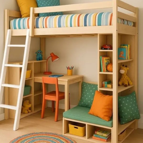Cama elevada/ Escritorio