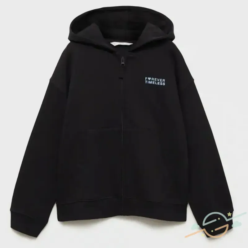 Sudadera negra MANGO