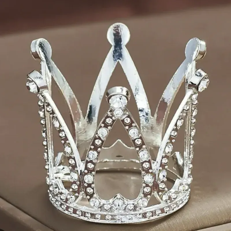 Corona porta dappen plateada