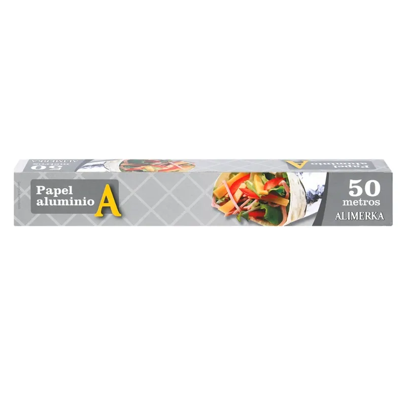 Papel aluminio ALIMERKA 50m/24caja