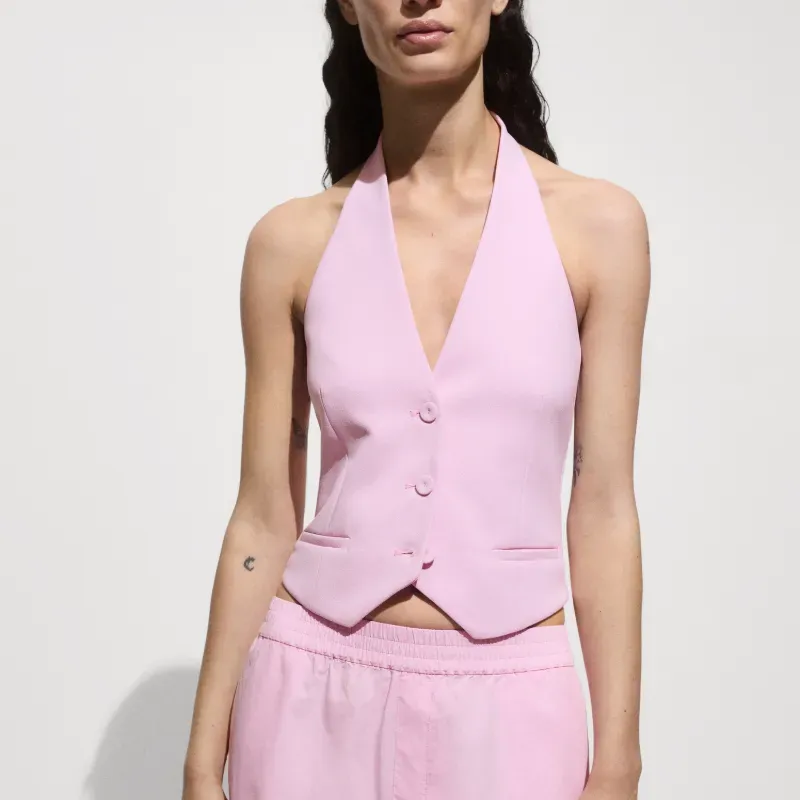 Chaleco rosado Mango