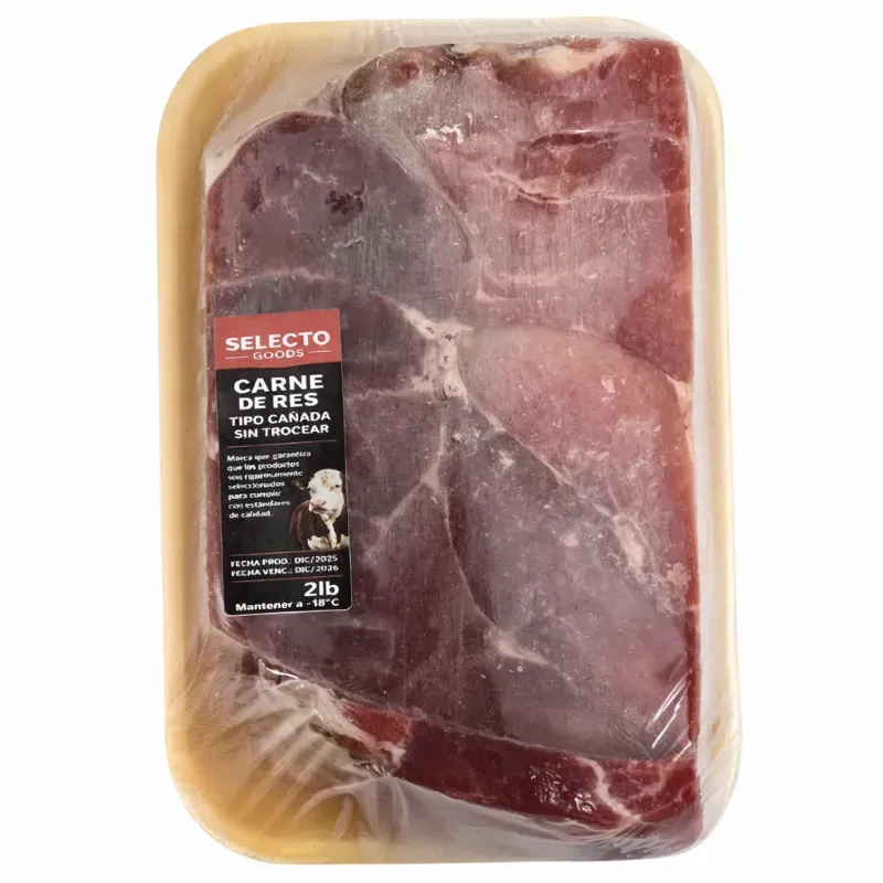 2lb carne de Res Tipo Cañada sin Trocear