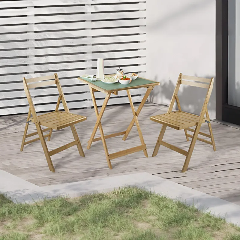 Conjunto de terraza plegable