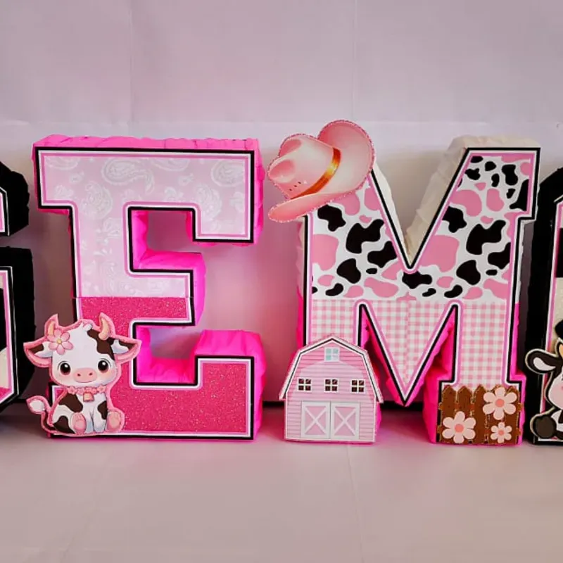 Nombre en 3D (4 letras)