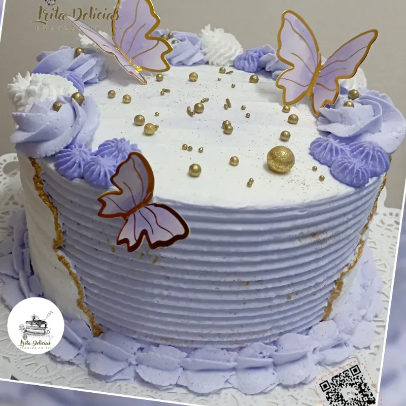 Torta de crema Chantilly (Nata) de 17cm