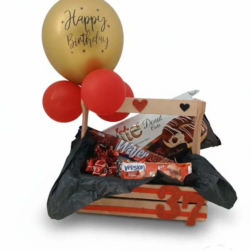 Caja de Regalo Roja y Negra