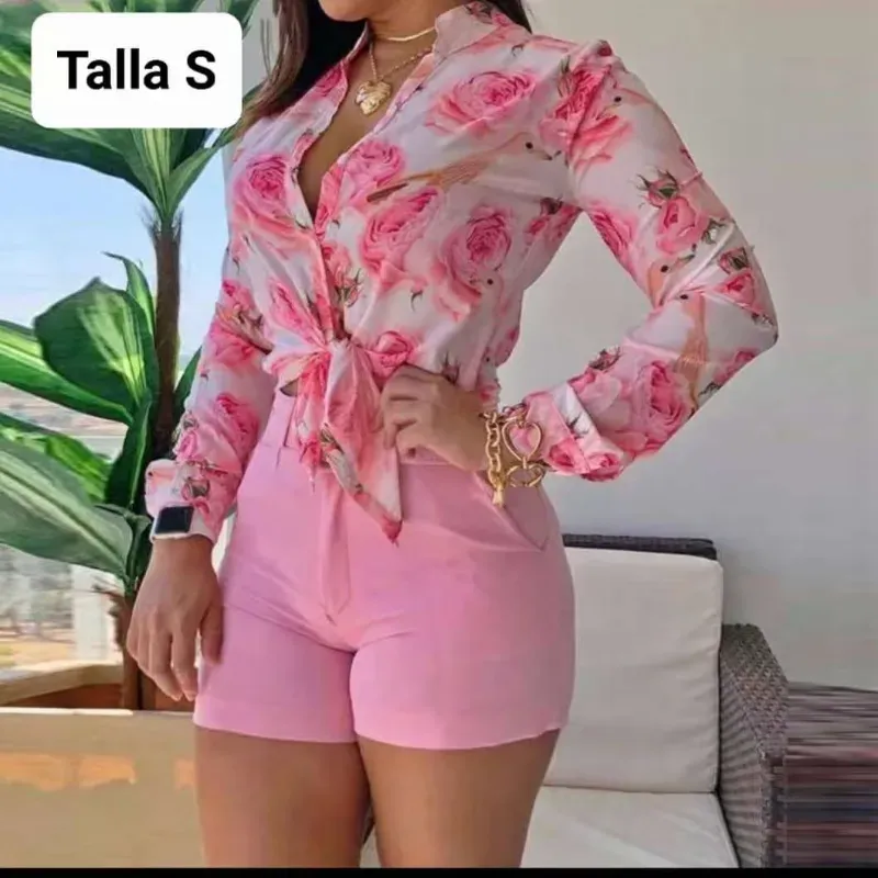 Conjunto floral “Rosa Chic” 