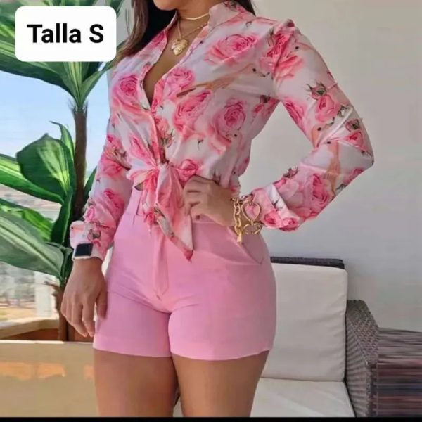 Conjunto floral “Rosa Chic” 