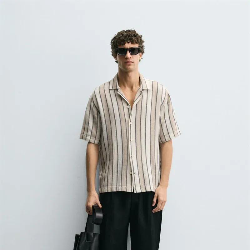 Camisa rayas geométrico