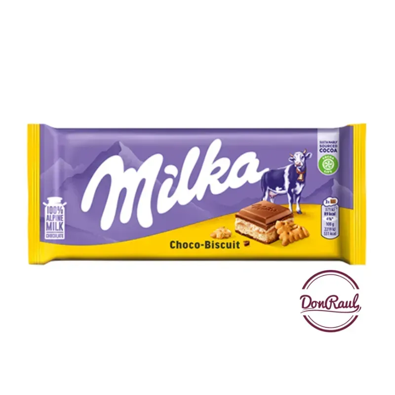 Chocolate Milka biscuit