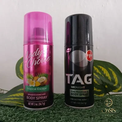Spray corporal Lady Choice y Tag midnight