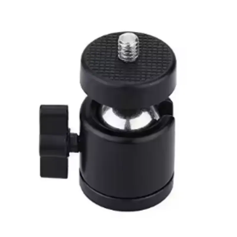 Mini soporte de cabeza de bola para trípodes y soportes de luz