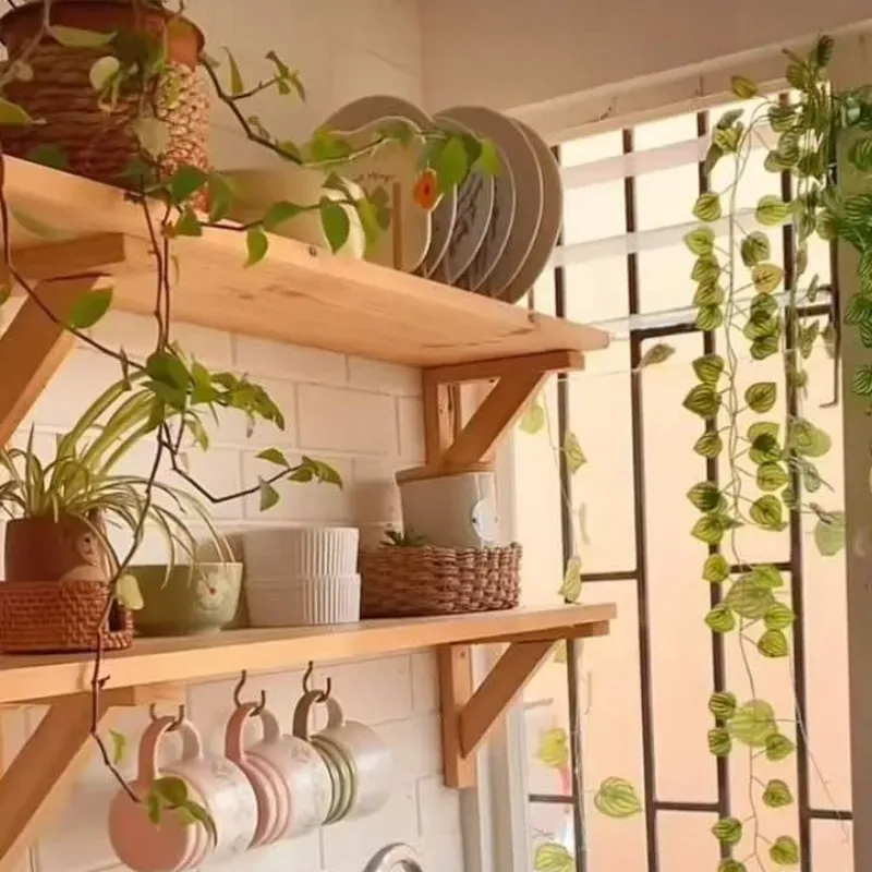 Juego de 2 repisa de madera estilo rústico