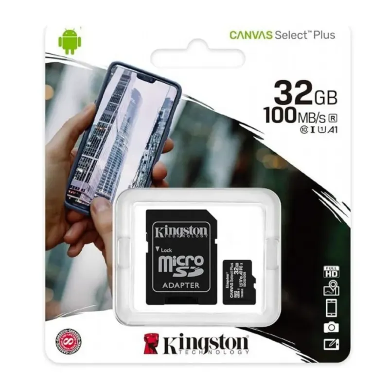 Memorias MicroSD de 32 GB Kingston Canvas Select a 100MB/s
