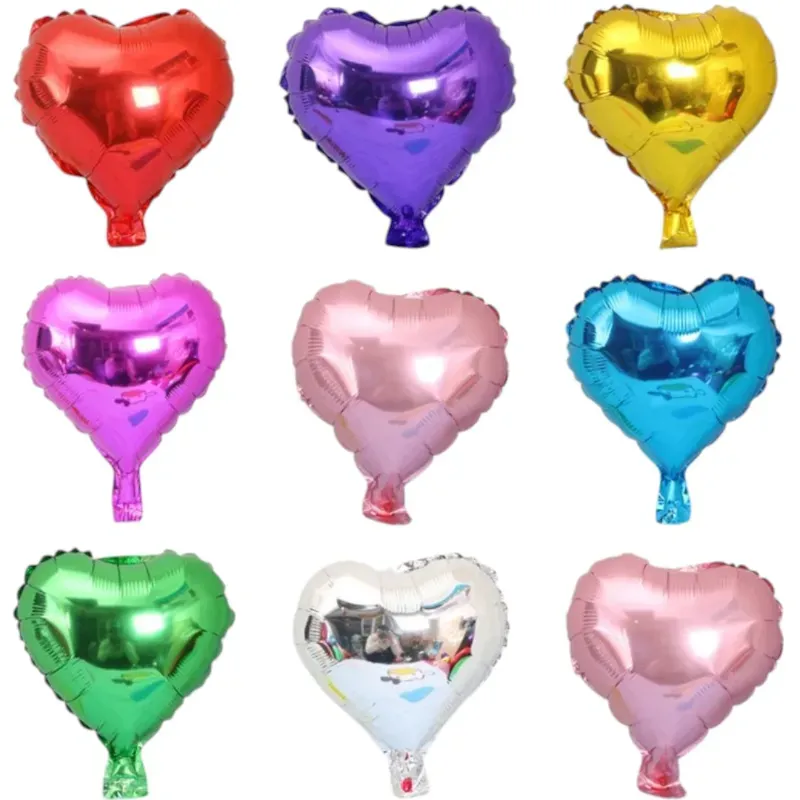 GLobos de corazón 10¨