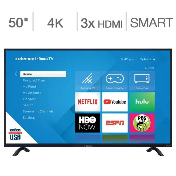 Element 50" Class 4K UHD LED LCD TV