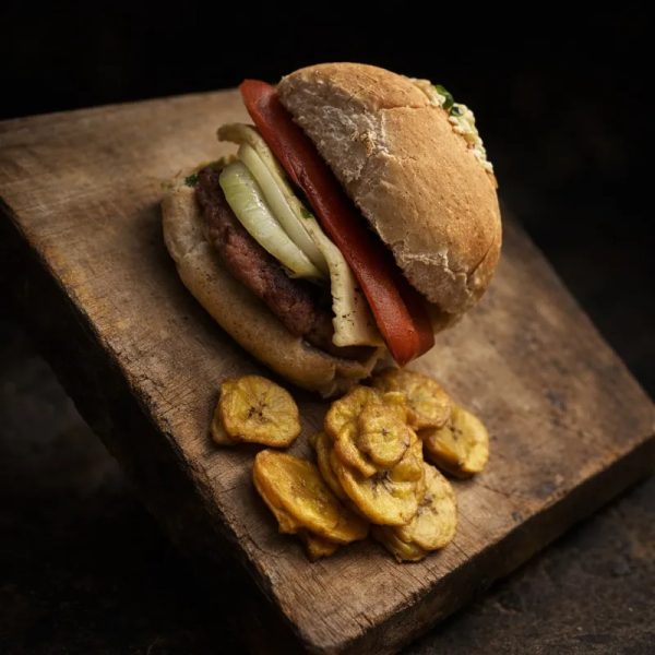Hamburguesa con salchichas domicilio