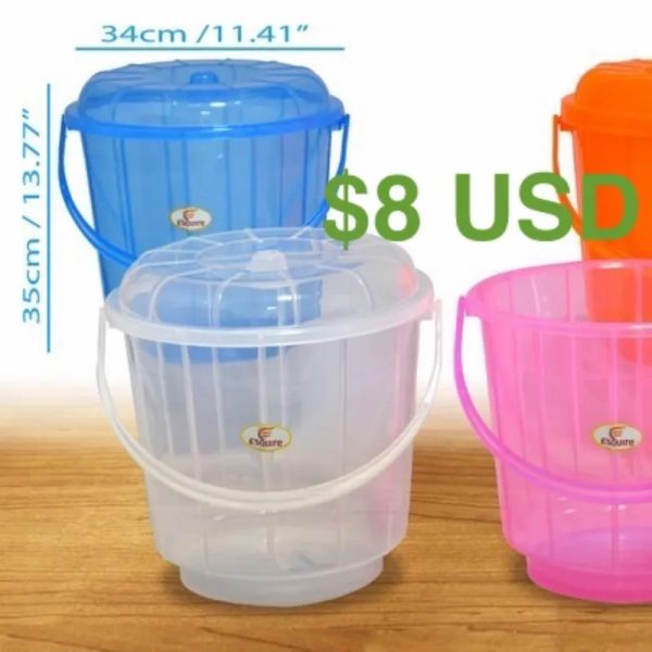 Cubo con tapa $8