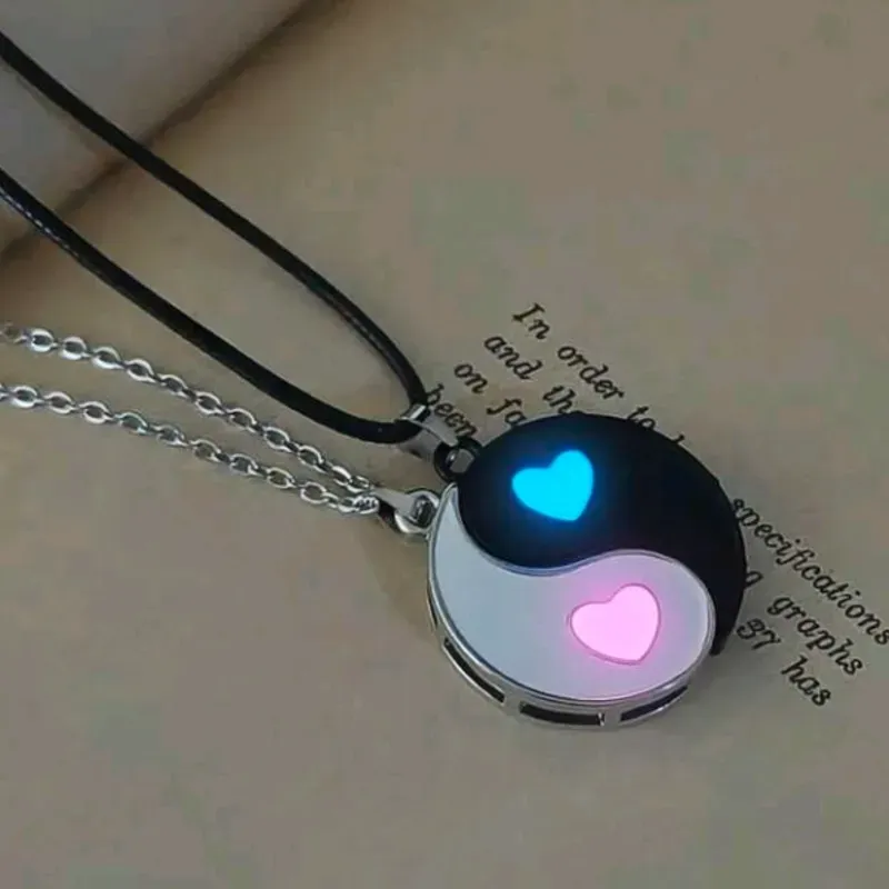 Collares Ying _Yang lumínicos
