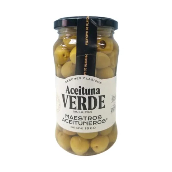 Aceituna  verde manzanilla sin hueso