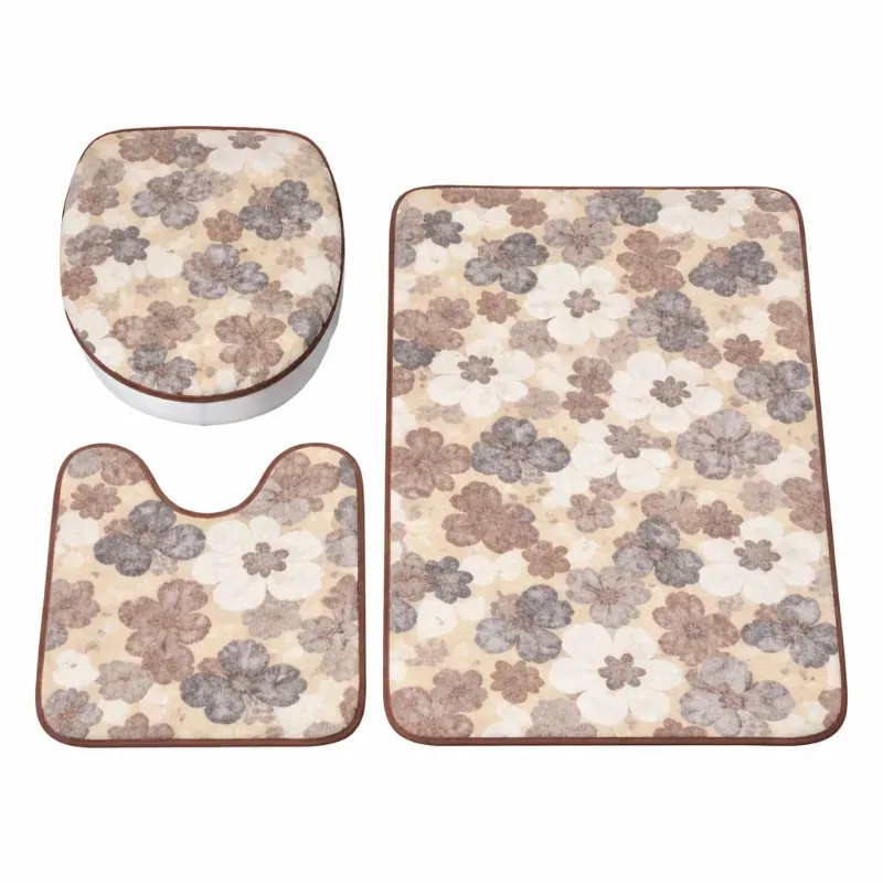 Juego de 3 alfombras para baño