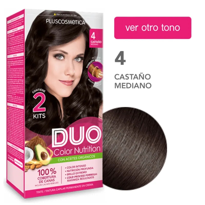 Tinte Duo 4 Castaño Mediano