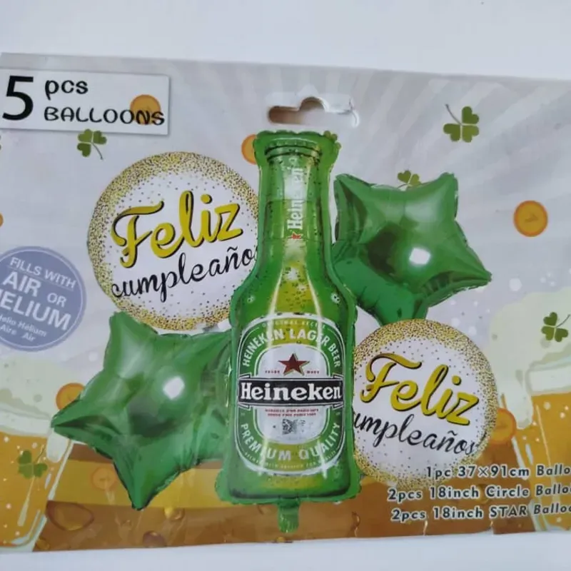 Set de globos de 5 piezas temáticos y de fiesta