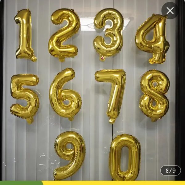 Globos dorados de 16 pulgadas
