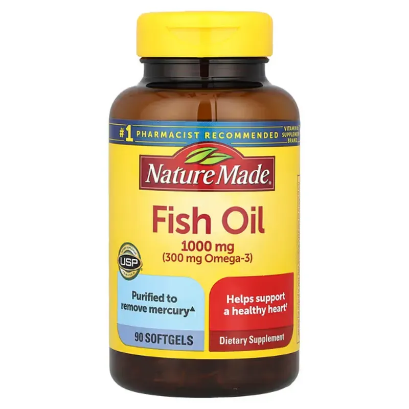 OMEGA 3 Aceite de Pescado - Nature Made® – 1000 mg – 90 Cápsulas Blandas