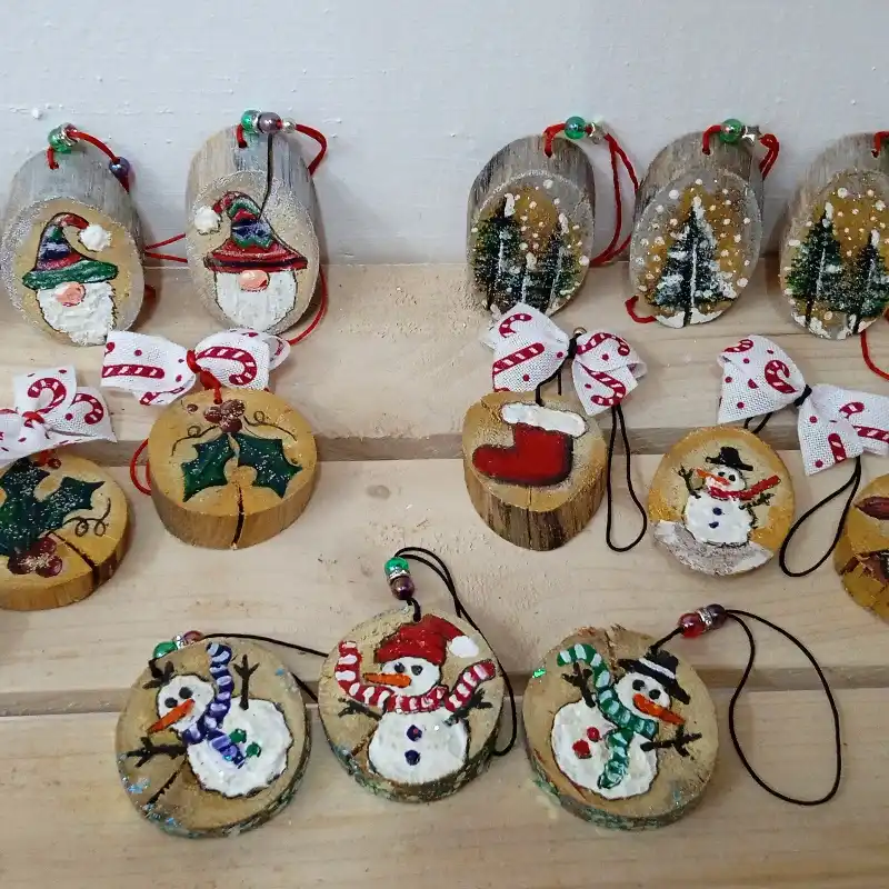 Set de 3 adornos navideños