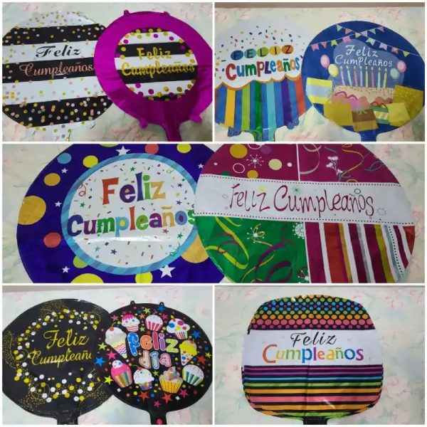 Globos feliz cumpleaños 28"