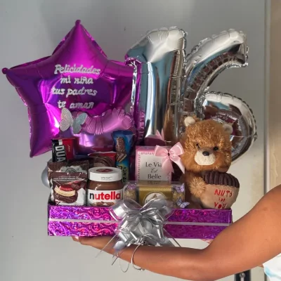 Caja exclusiva con globos