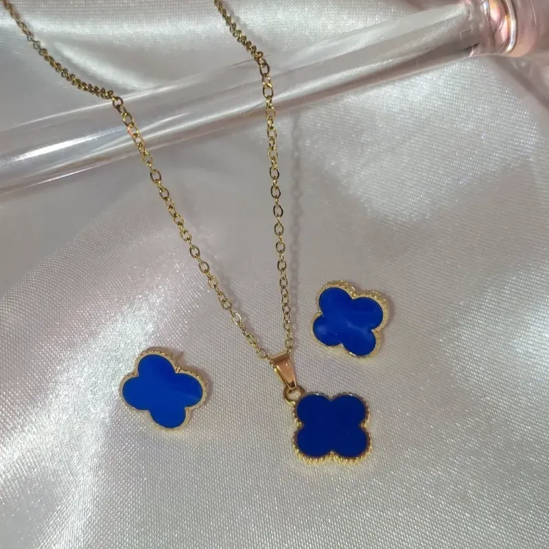 Set Van Cleef azul rey 