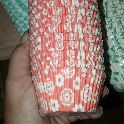 Capacillos rosa con flores porción (25-30unidades)