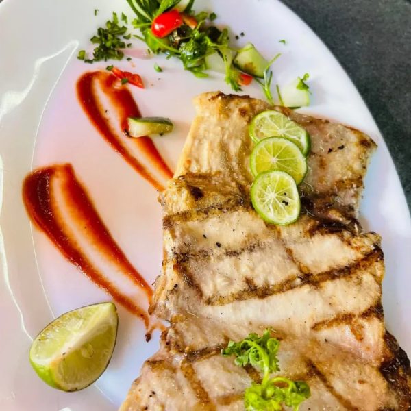 Filete de pescado al carbón