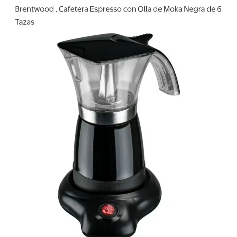 Cafetera eléctrica negra