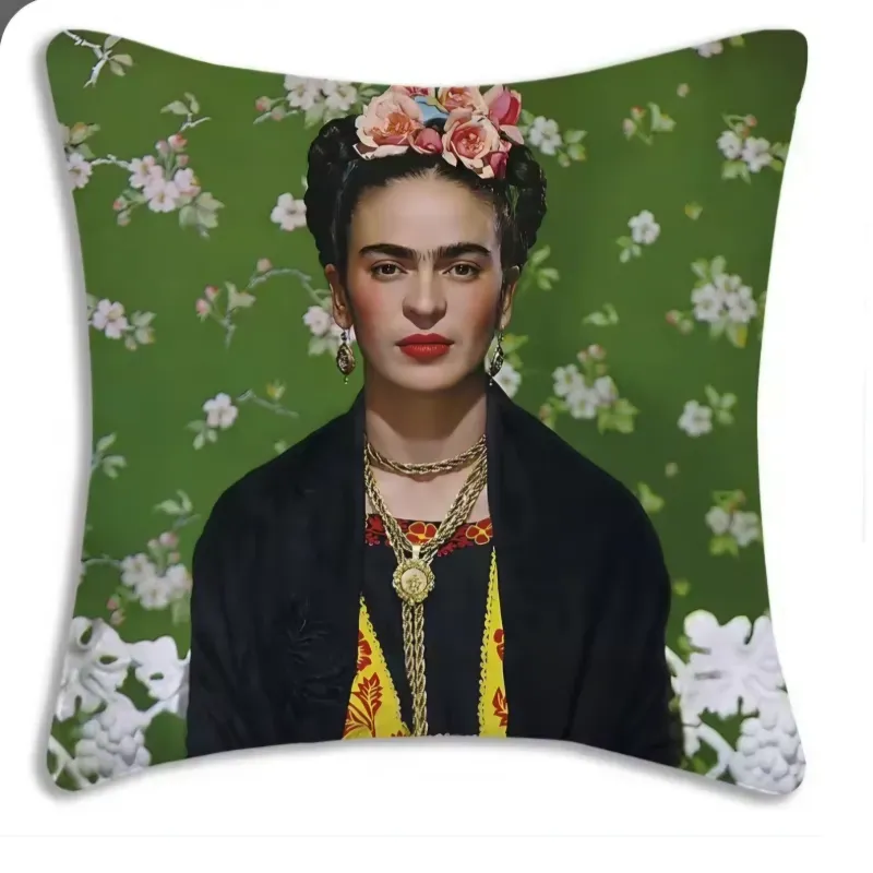 Cojín Frida Verde