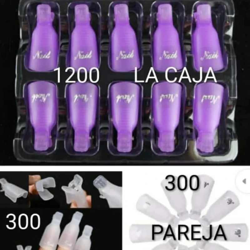 10 PINZAS DE REMOVEDOR DE GEL