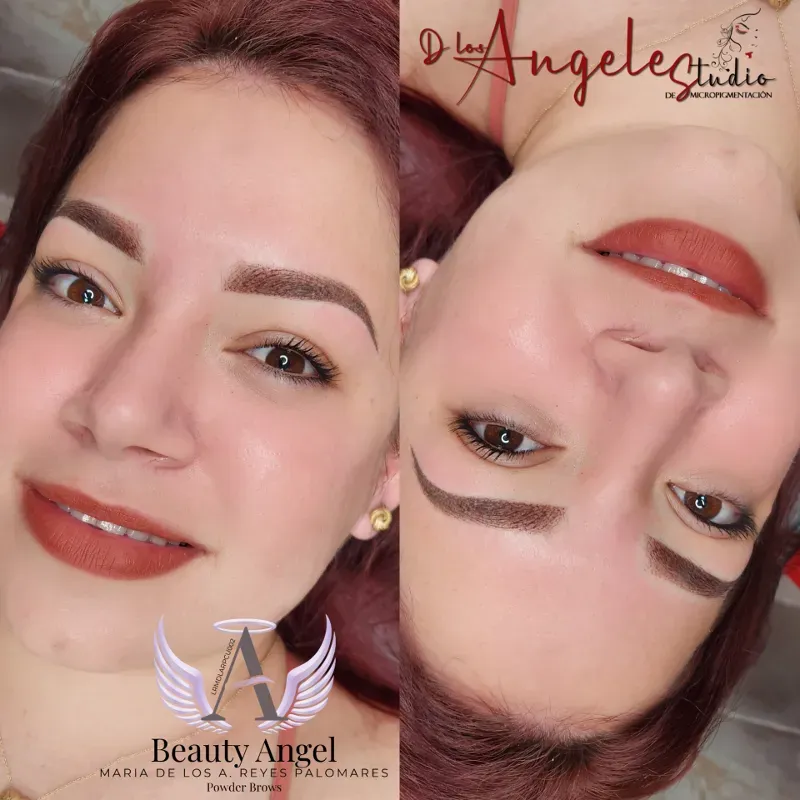 Retoque de micropigmentación de cejas.
