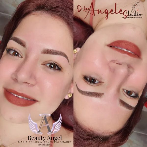Retoque de micropigmentación de cejas.