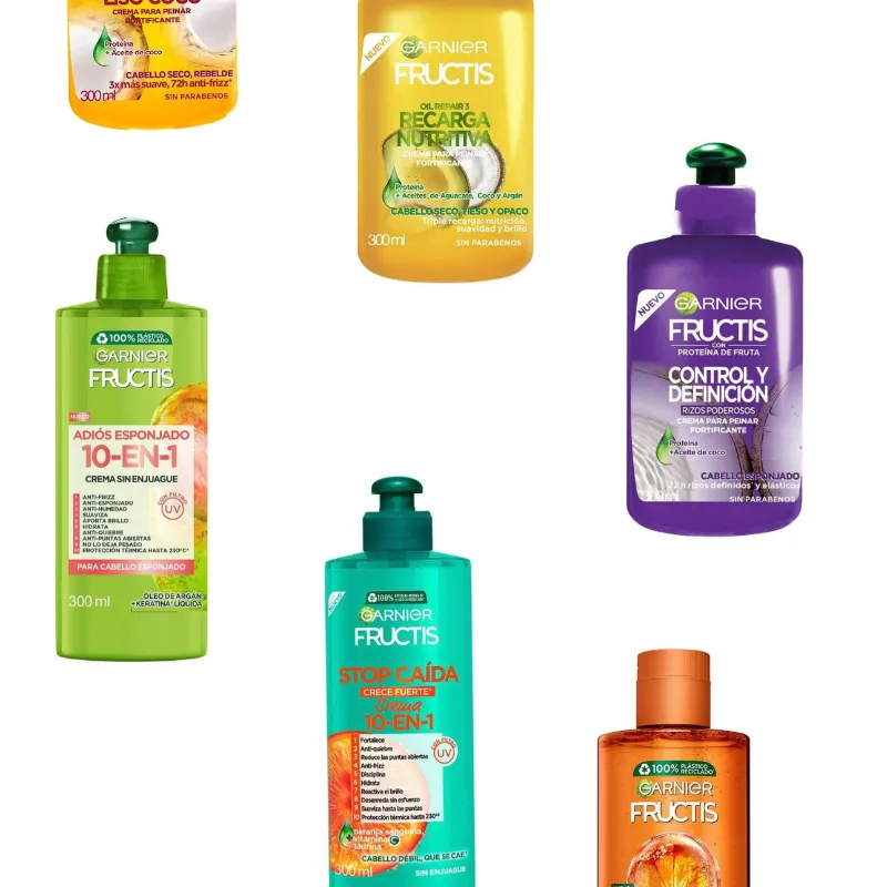 Crema para peinar Garnier Fructis 10 en 1 crece fuerte 300 ml