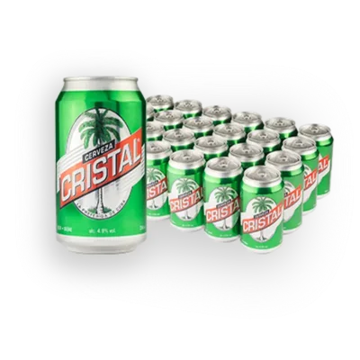 Caja de cerveza Cristal de Lata 24u