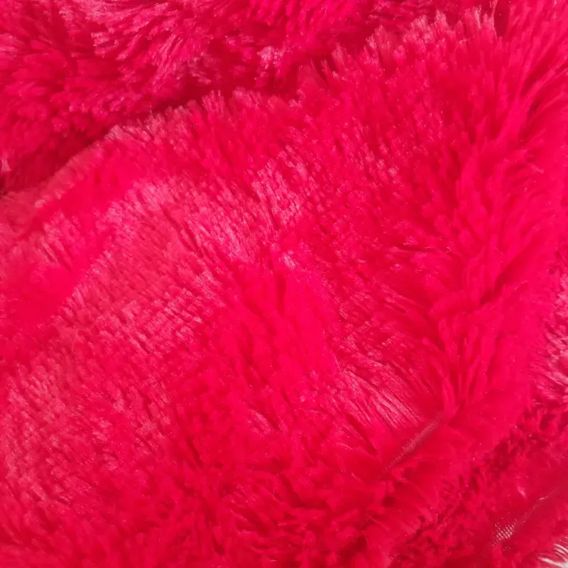 Tela de peluche corto ROJO