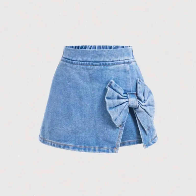 Falda short d mezclilla