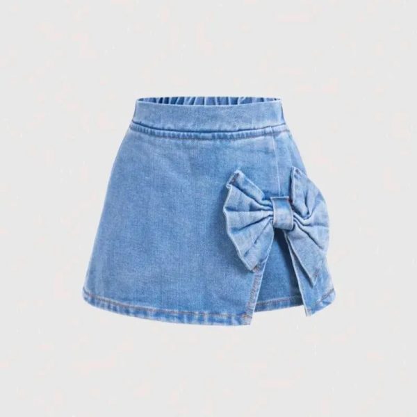 Falda short d mezclilla