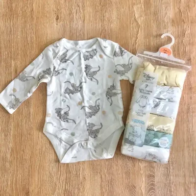 Pack de 3 bodys de mangas largas con Dumbo