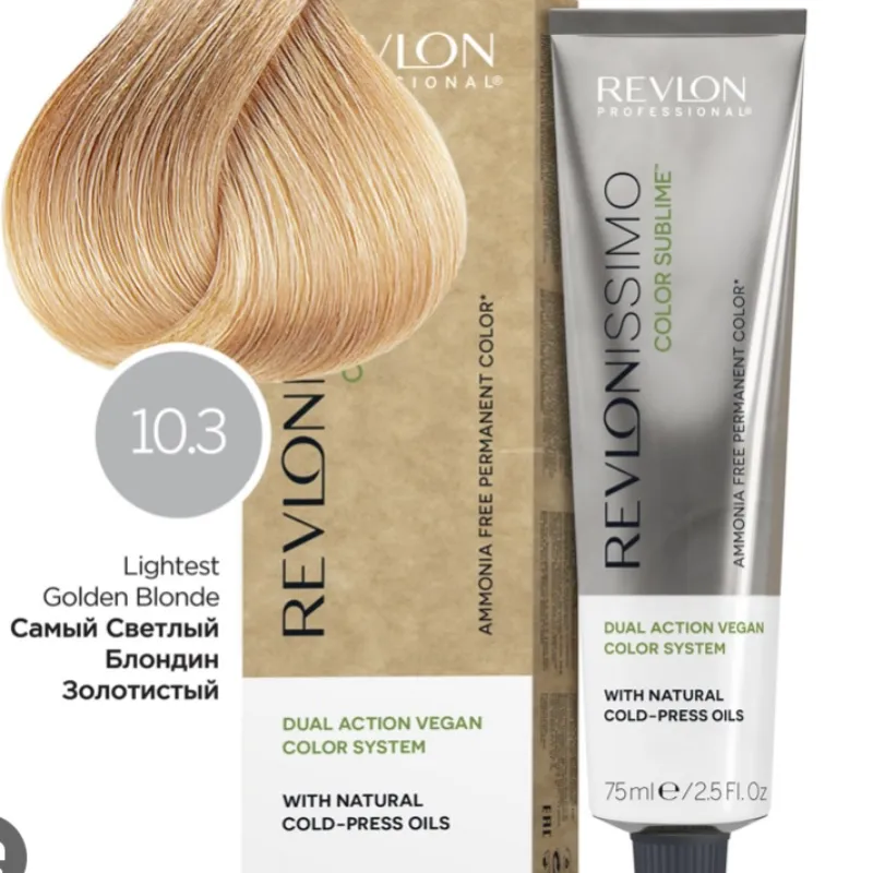 Tinte Revlon 10.3 rubio dorado clarísimo