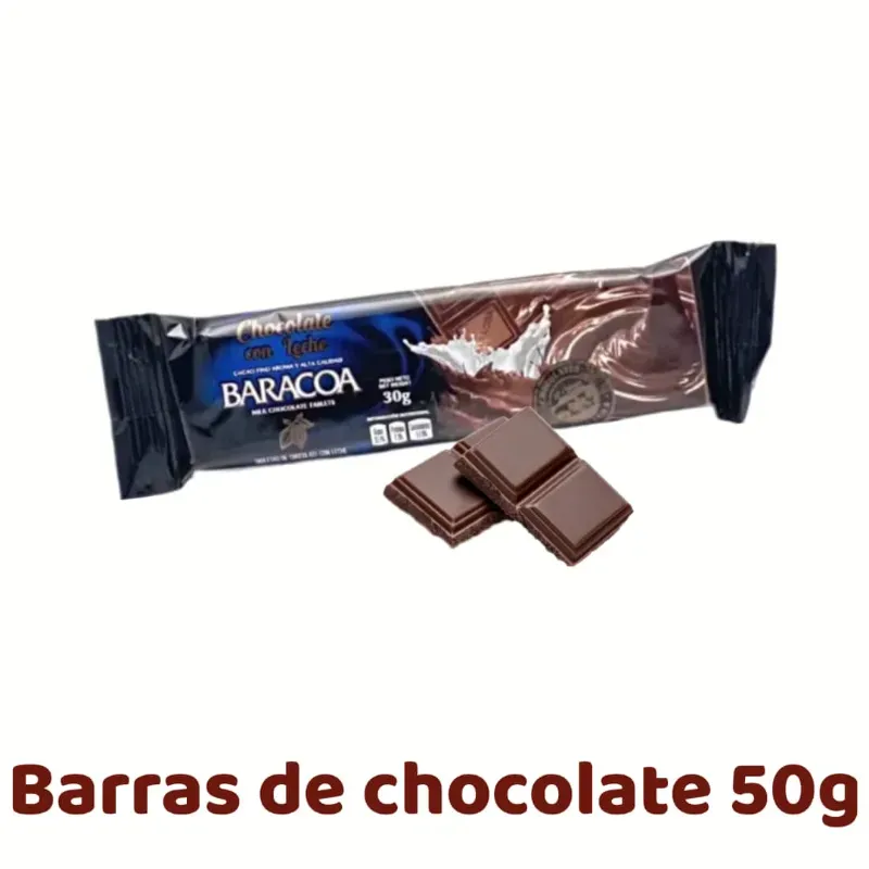 Barra de chocolate Baracoa 50g